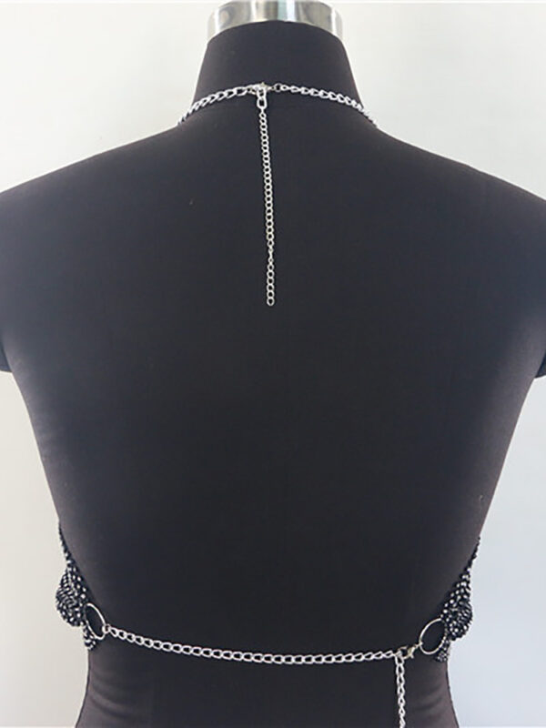 Taruxy Rhinestones Wrap Chest Vest Tops Women Summer V-Neck Backless Sexy Tank Tops Hot Girls Sparkly Streetwear Y2K Tops Tee - Image 6
