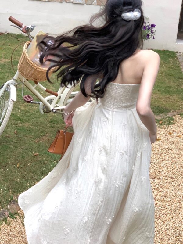 France Elegant Evening Party Dresses for Women Summer 2024 New Princess Embroider Midi Vestidos Female Prom Robe Slim Clothes - Image 5