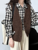 Loose Sleeveless Split-Joint V-Neck Vest Top