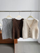 Loose Sleeveless Split-Joint V-Neck Vest Top