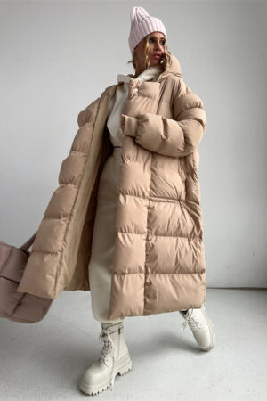 TARUXY Loose Long Winter Parkas Women Solid Warm Hoodies For Women’s 2023 Autumn Winter Street Casual Fashion Clothes Womens New