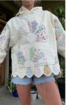 Sun Print Padded Sweatshirt