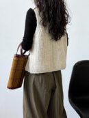 Loose Sleeveless Split-Joint V-Neck Vest Top
