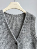 Loose Sleeveless Split-Joint V-Neck Vest Top