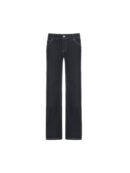 Dark Blue Basic Low Waist Flare Jeans
