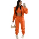 Women’s Hooded Sweatshirt Long Sleeve Sports Casual Suit for Autumn Winter