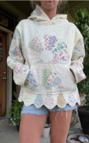 Sun Print Padded Sweatshirt
