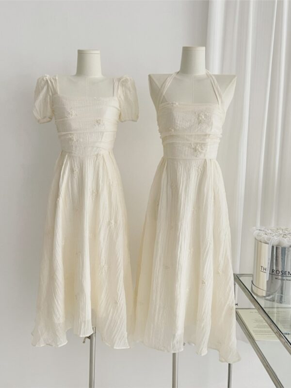 France Elegant Evening Party Dresses for Women Summer 2024 New Princess Embroider Midi Vestidos Female Prom Robe Slim Clothes - Image 6