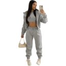 Women’s Hooded Sweatshirt Long Sleeve Sports Casual Suit for Autumn Winter