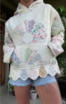 Sun Print Padded Sweatshirt
