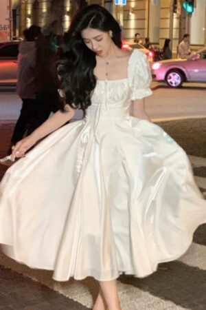 Elegant Evening Party Dress Women 2024 Spring Summer Prom Robe Vestidos Korean A-line Princess Romantic Graduation Dresses New