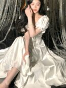 Elegant Evening Party Dress Women 2024 Spring Summer Prom Robe Vestidos Korean A-line Princess Romantic Graduation Dresses New